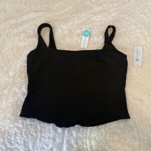 Square Necked Tank with Wide Straps